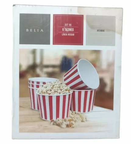 Set de 06 Tazones BELIA / Pop Corn